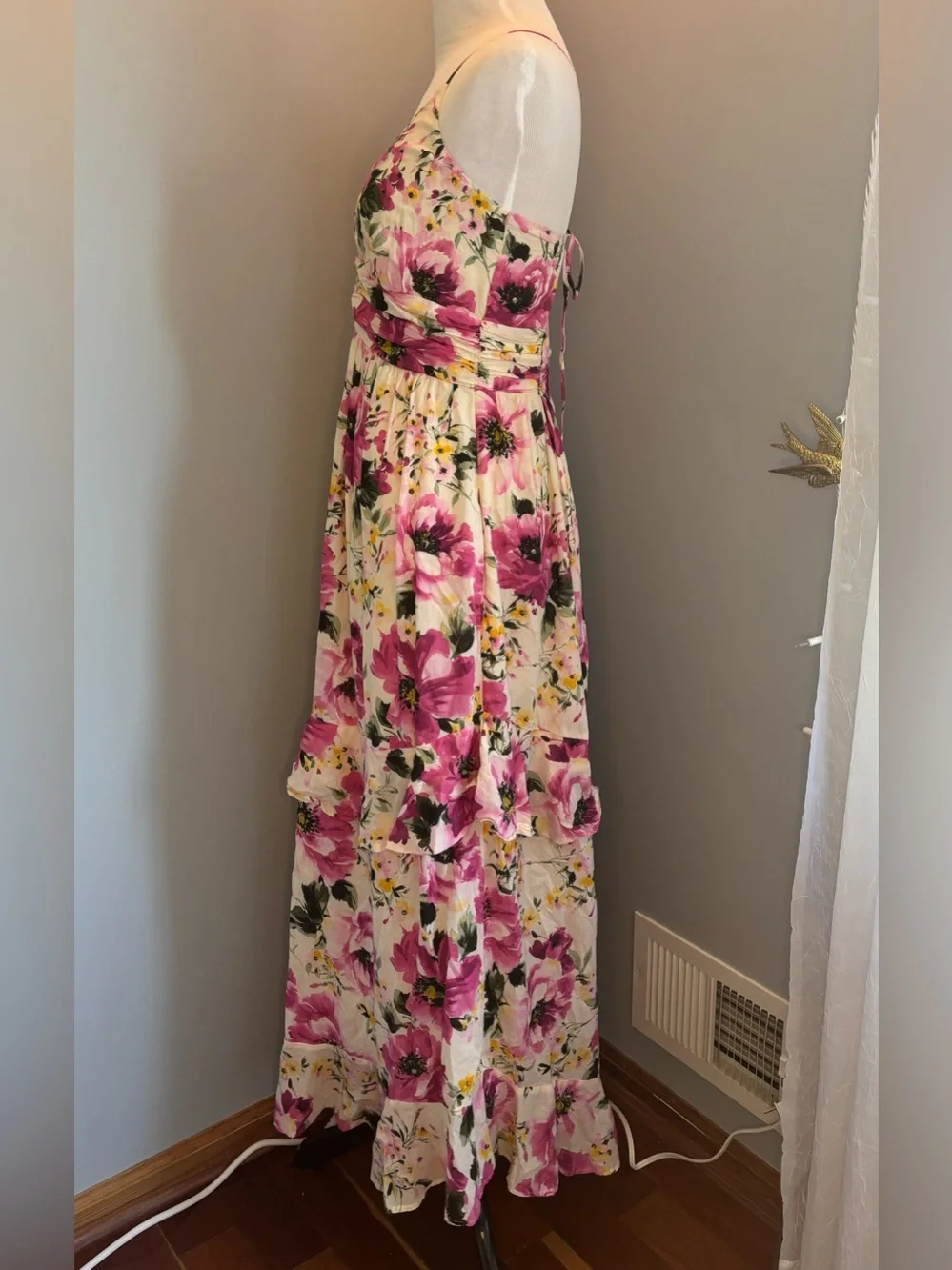 Abercrombie & Fitch Floral Backless Maxi Dress